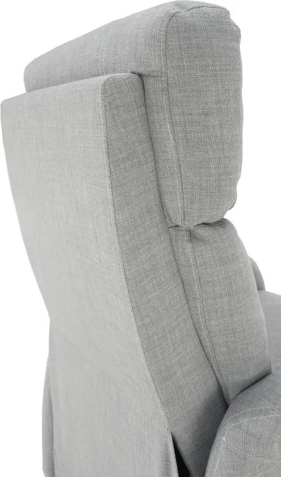 Állítható fotel, szürke szövet, FOREST