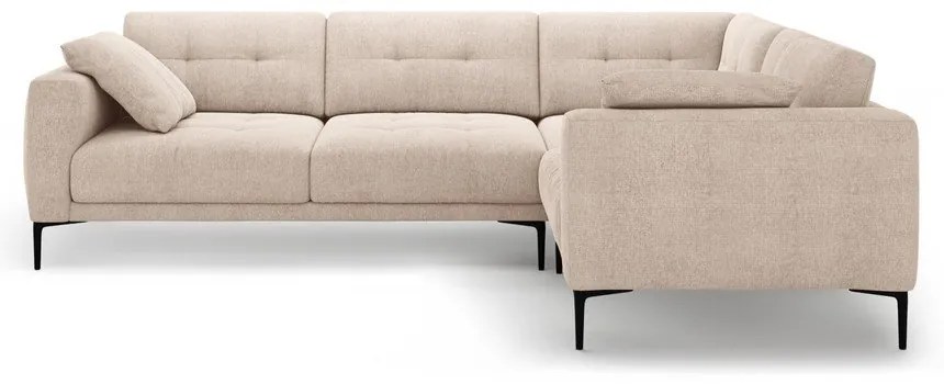 Világosbarna sarokkanapé (jobb oldali-L alakú) Bemy – Micadoni