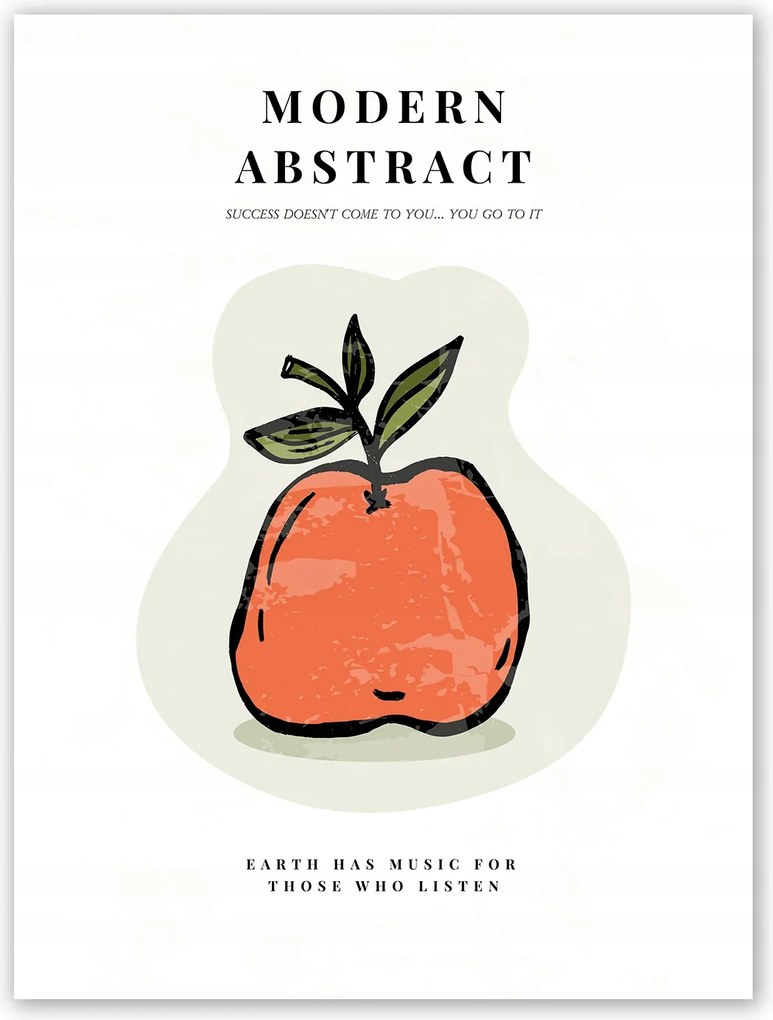 Boho gyümölcs piros Poszter 40x50 cm #T41