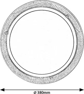 Brilagi - Mennyezeti lámpa ORBIS 2xE27/60W/230V átm. 38 cm fenyő