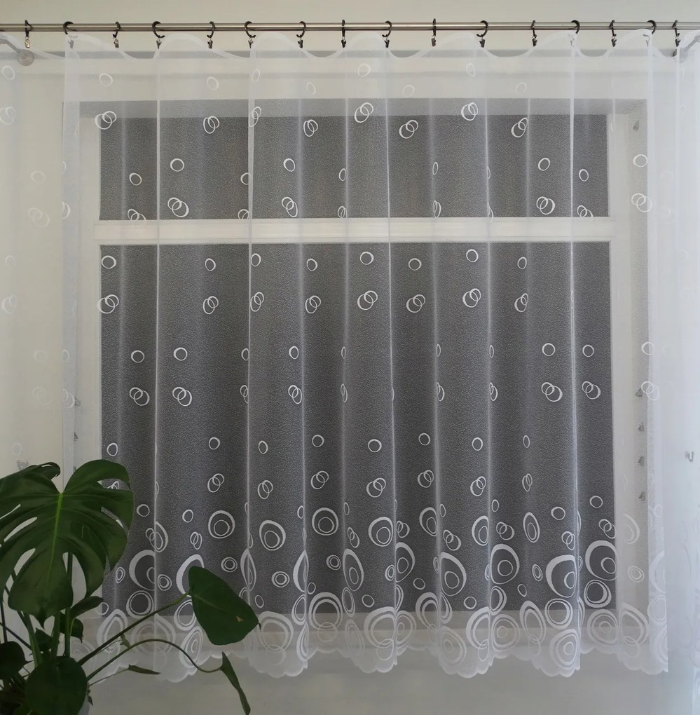 Mg Függöny jacquard 35921 Fehér 250cm magas lengyel 0,5m