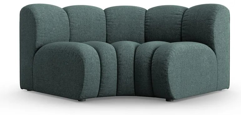 Türkiz zsenília kanapé modul (variálható sarok) Lupine – Micadoni