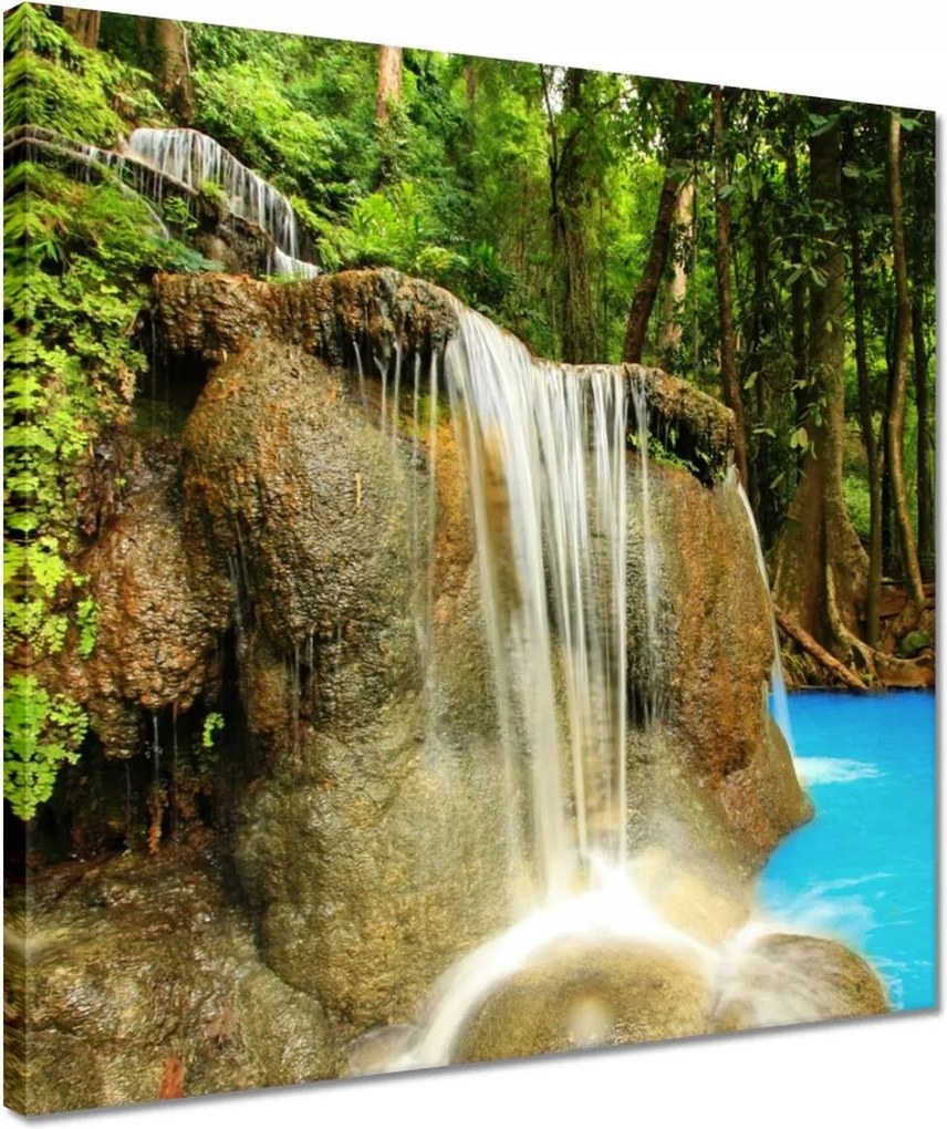 Vászonkép 40x40 Gyönyörű vízesés