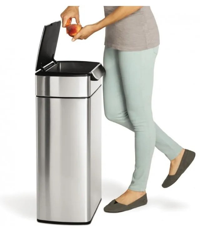 Rozsdamentes acél szemetes 40 l - simplehuman