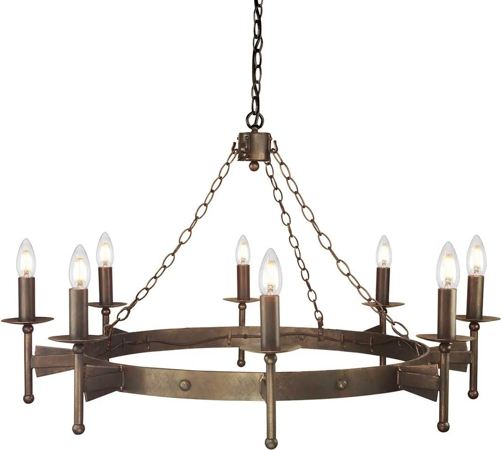 Elstead klasszikus vintage csillár cromwell antik bronz elscw8-old-brz