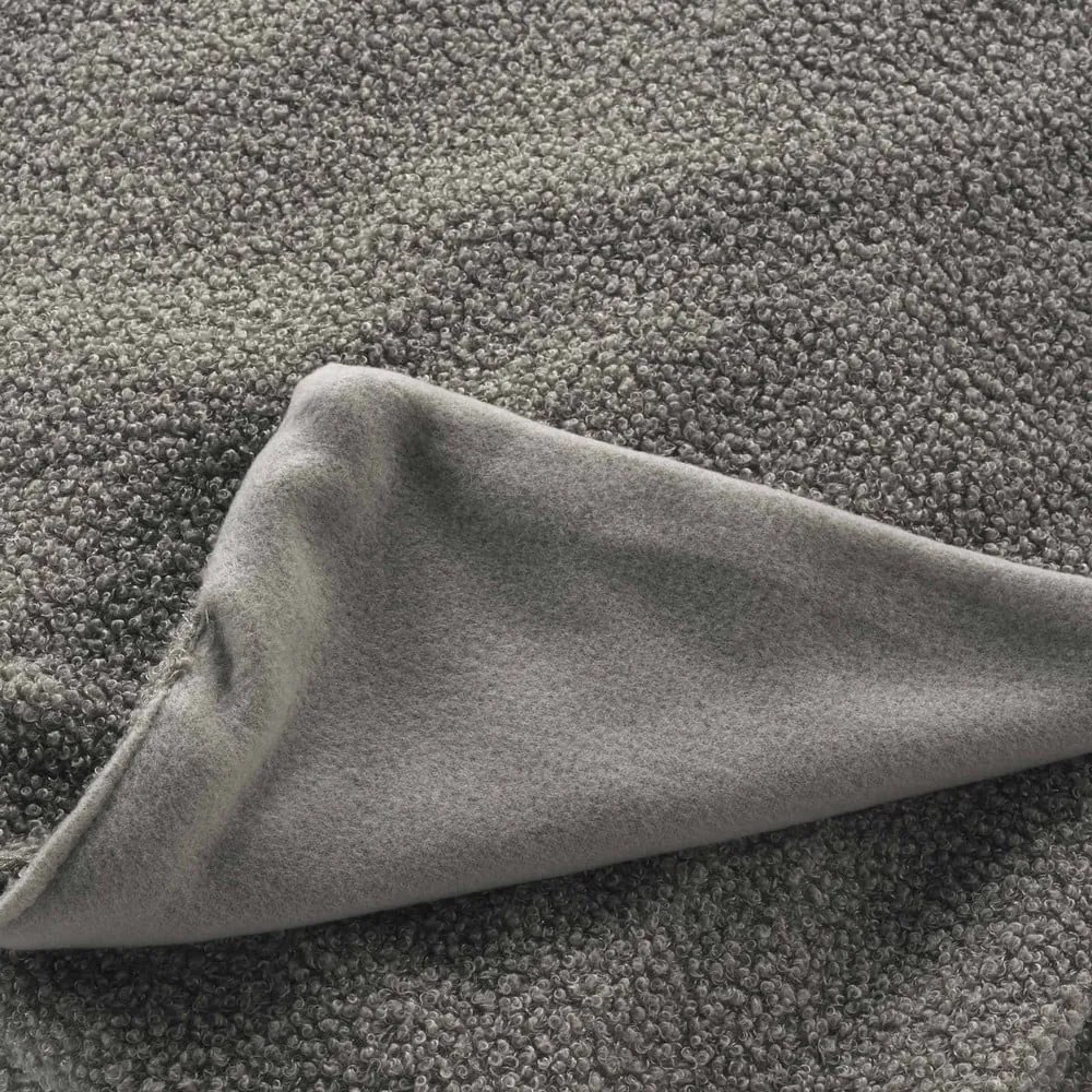 Szürke fleece takaró 180x220 cm Curly Wooly – douceur d'intérieur