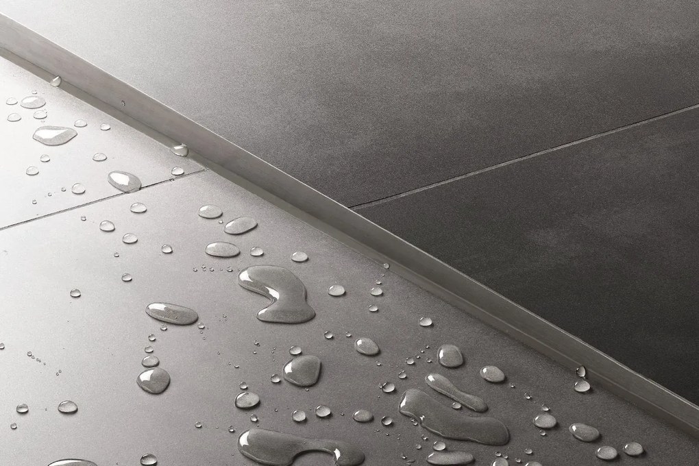 Lejtéskialakító szegély épített zuhanyhoz 140cm Brush nickel