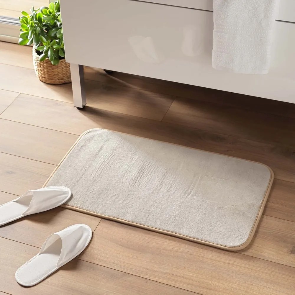 Bézs fürdőszobai kilépő 45x75 cm Vitamine – douceur d'intérieur