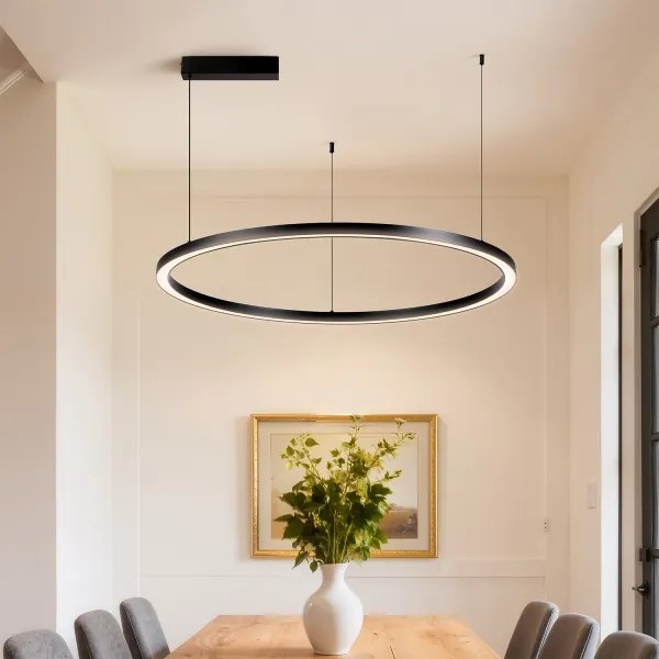 BRILAGI - LED fényerőszabályozható kábeles függőlámpa PORTOFINO LED/60W/230V átm. 80 cm fekete + távirányító