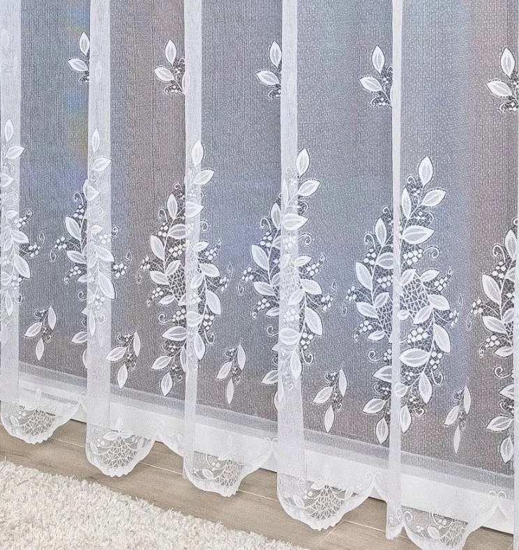 Mg Függöny 651/357 Fehér 440x250cm Kész Szalaggal K