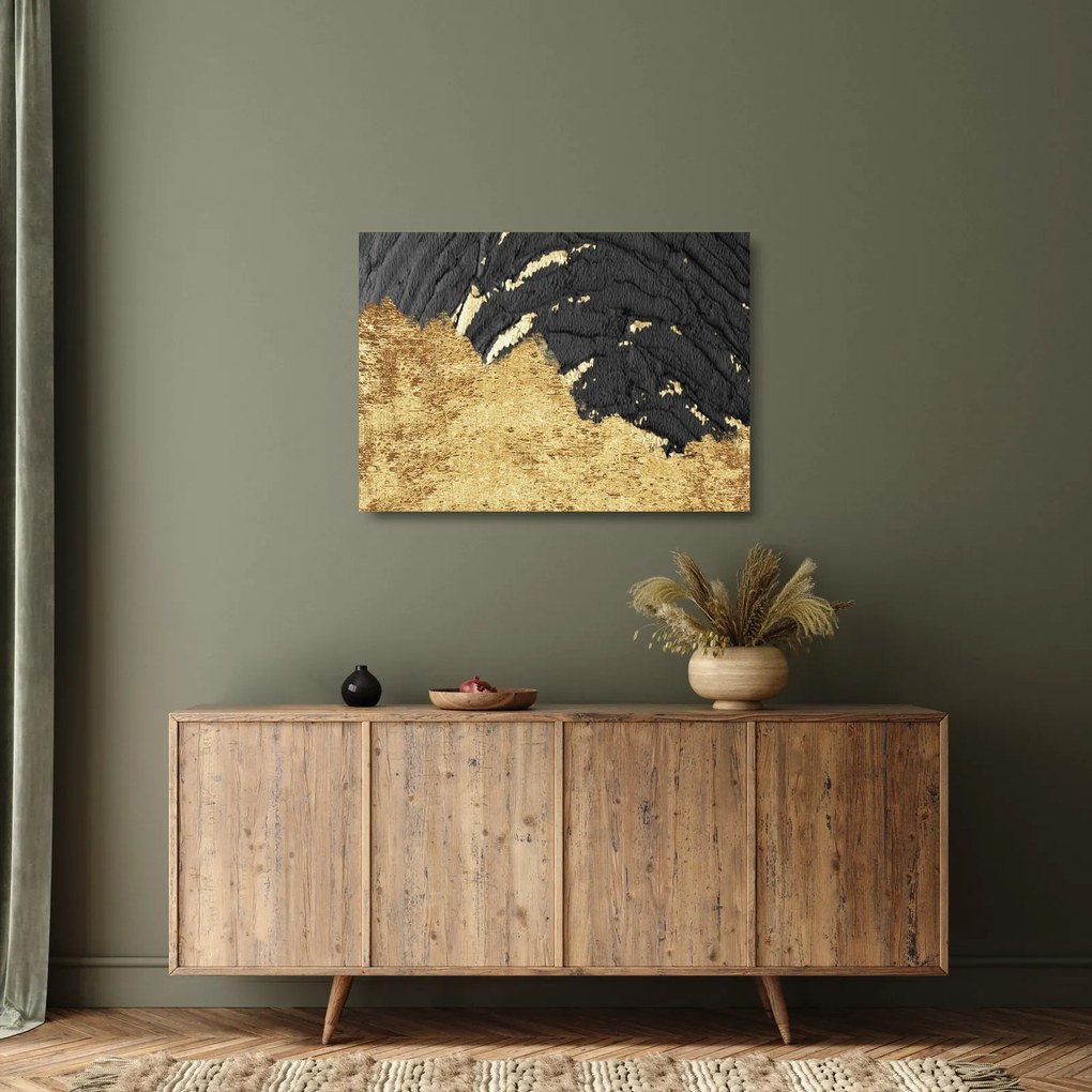 Üveg kép - Arany szerkezet N⁰1 (70x50 cm)