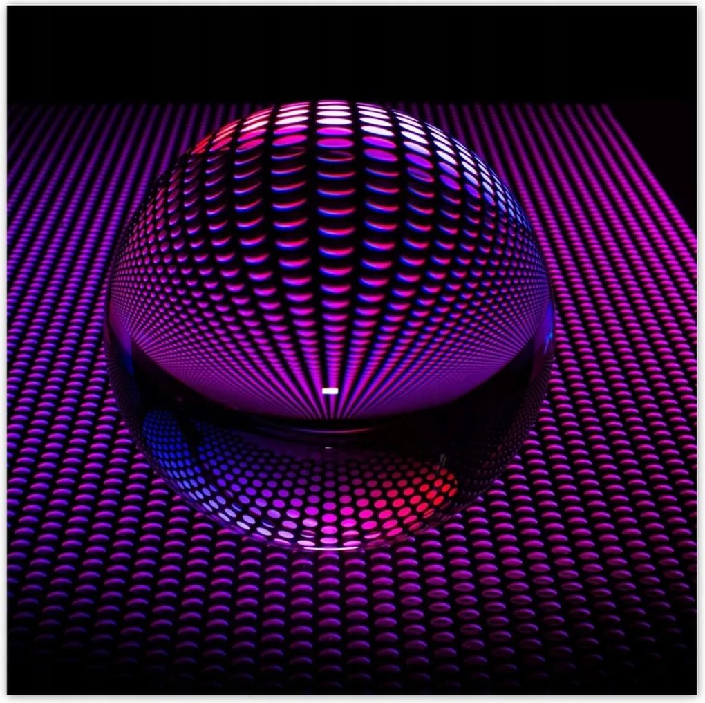 Poszterek 100x100 Lila gömb