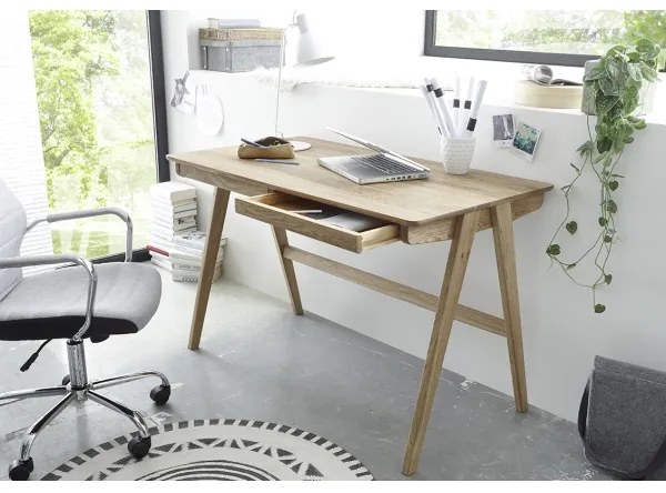 AMIRON tölgy íróasztal