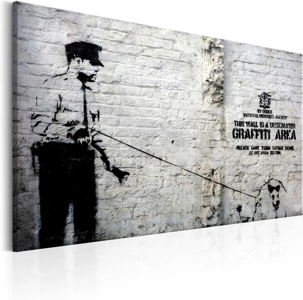 Kép - Graffiti Area (Police and a Dog) by Banksy