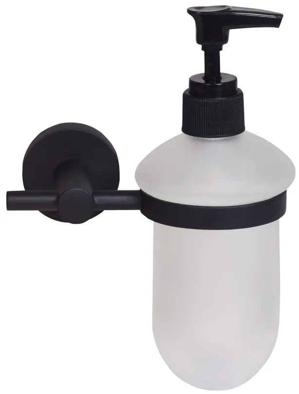 BISK Erga FOR YOU, falra szerelhető szappanadagoló, matt fekete, ERG-08253