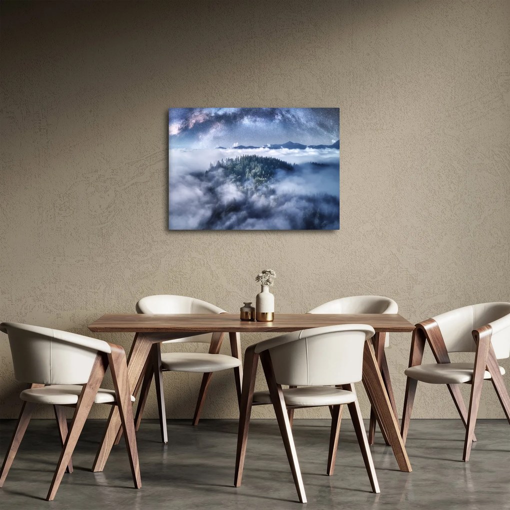 Egy erdő képe a ködben (70x50 cm)