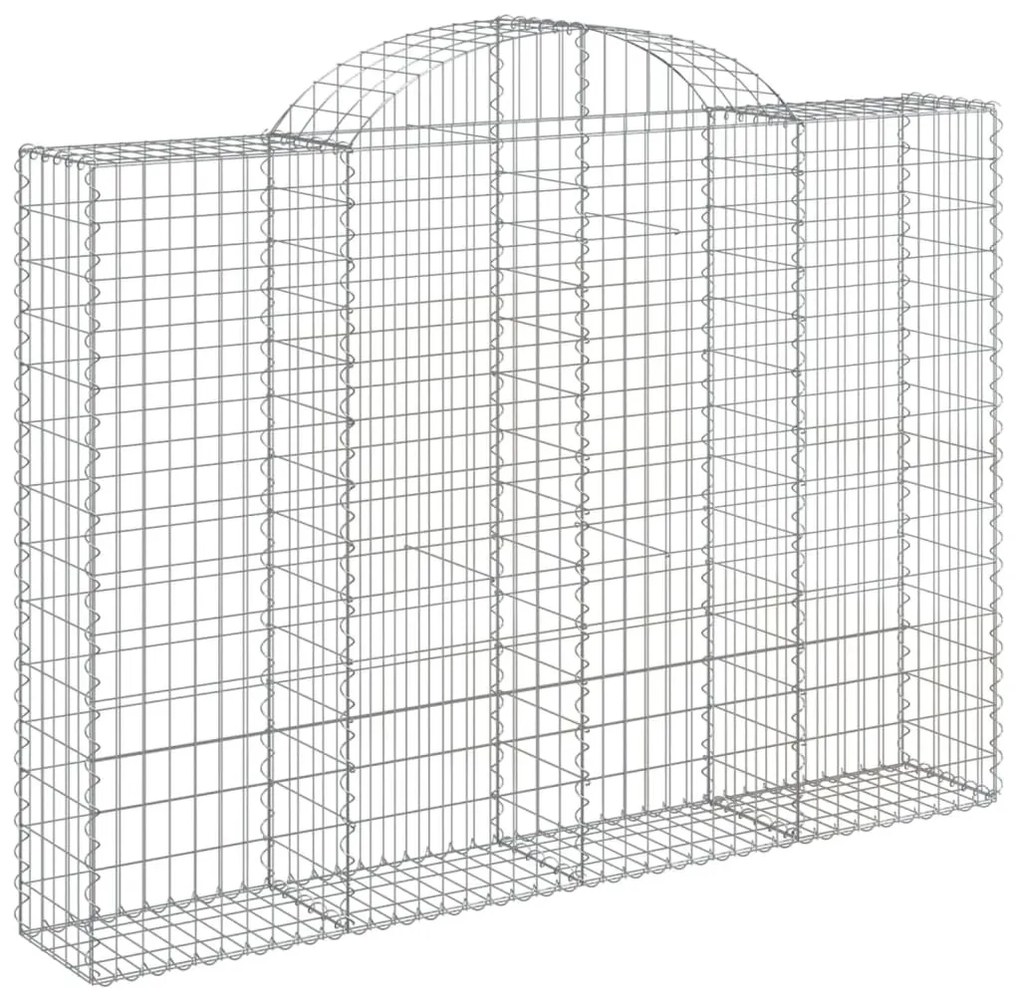 11 db íves horganyzott vas gabion kosár 200x30x140/160 cm