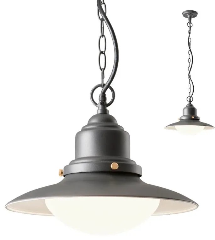 Redo 90094 - Kültéri csillár láncon ELIO 1xE27/42W/230V IP44