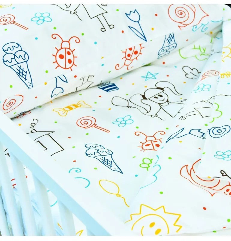 EMI Happy pamut gyerek ágyneműhuzat, Paplan 140x200