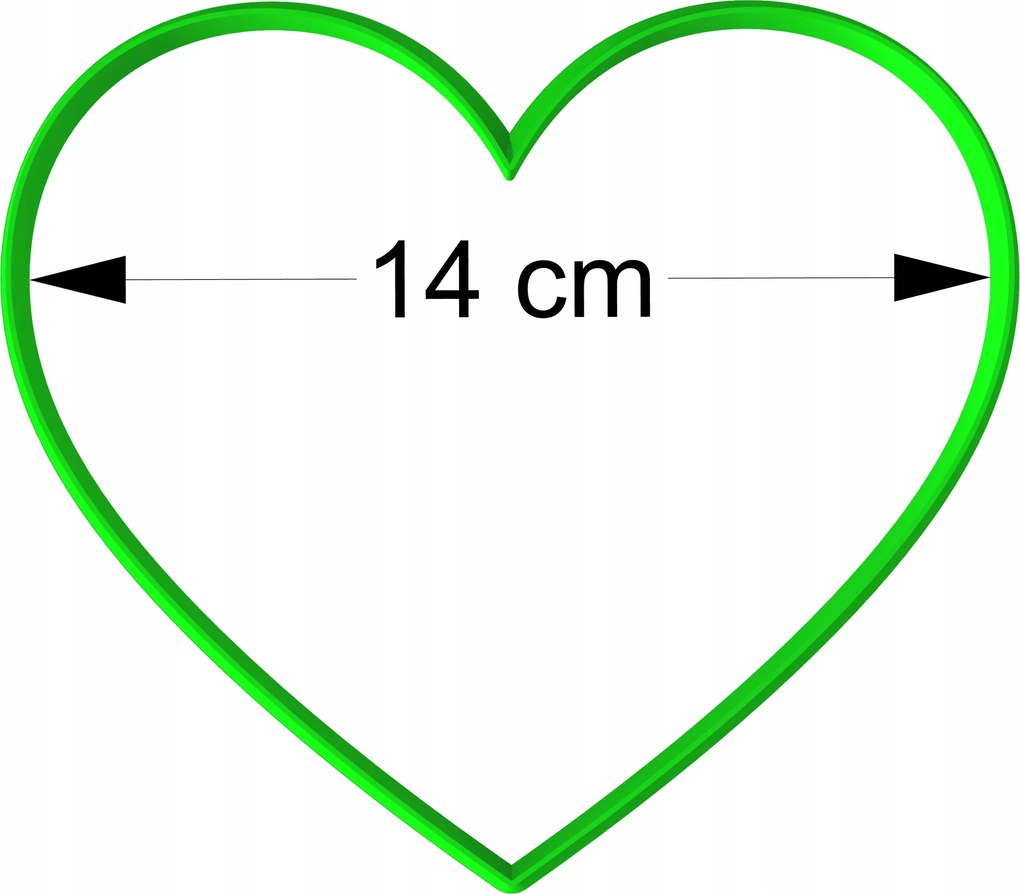 Mézeskalács lyukasztó Nagymama És Nagypapa Napja Valentin nap Szív XXL 14cm