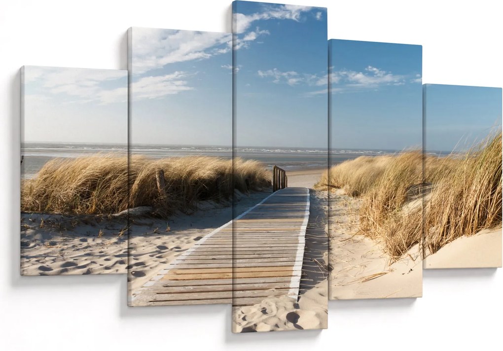 Kép - Homokos strand Langeoog szigetén, Németországban (150x105 cm)