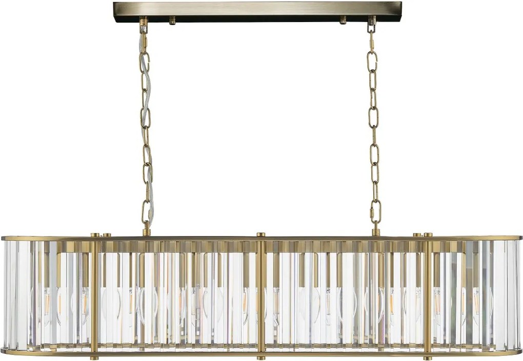 Dar Lighting glamour kristály modern függeszték kiran sárgaréz darkir3435
