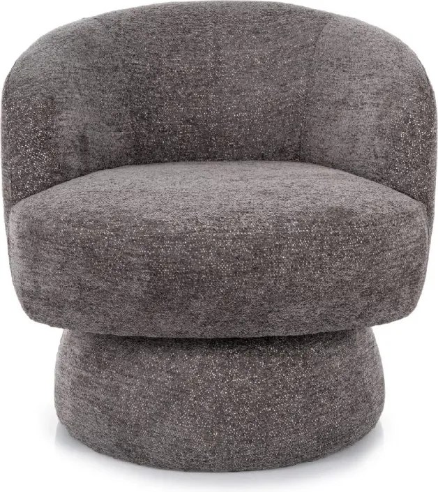 Forgatható design fotel COSMIC RAVEN, szürke