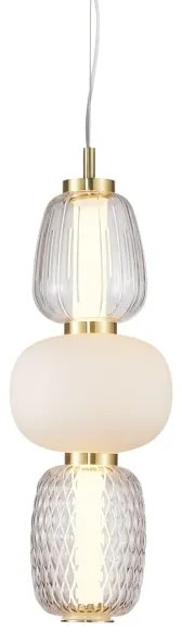 LED Csillár zsinóron CARO LED/28W/230V arany