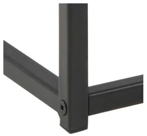 SARON tölgy/fekete dohányzóasztal