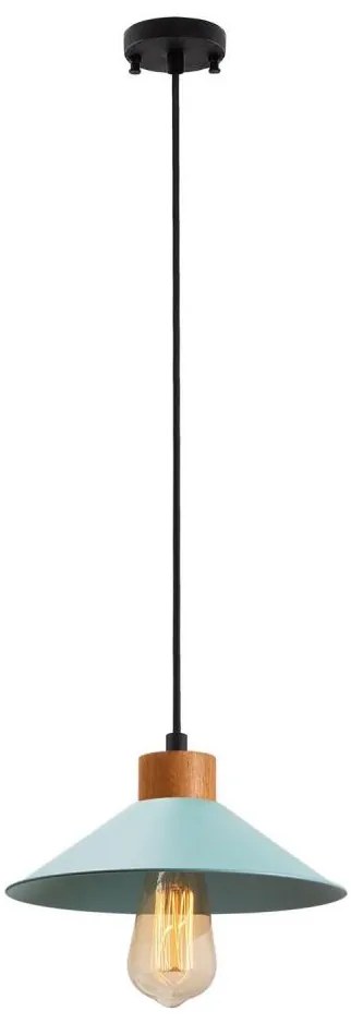 MANAVGAT kábeles függőlámpa 1xE27/40W/230V kék/barna
