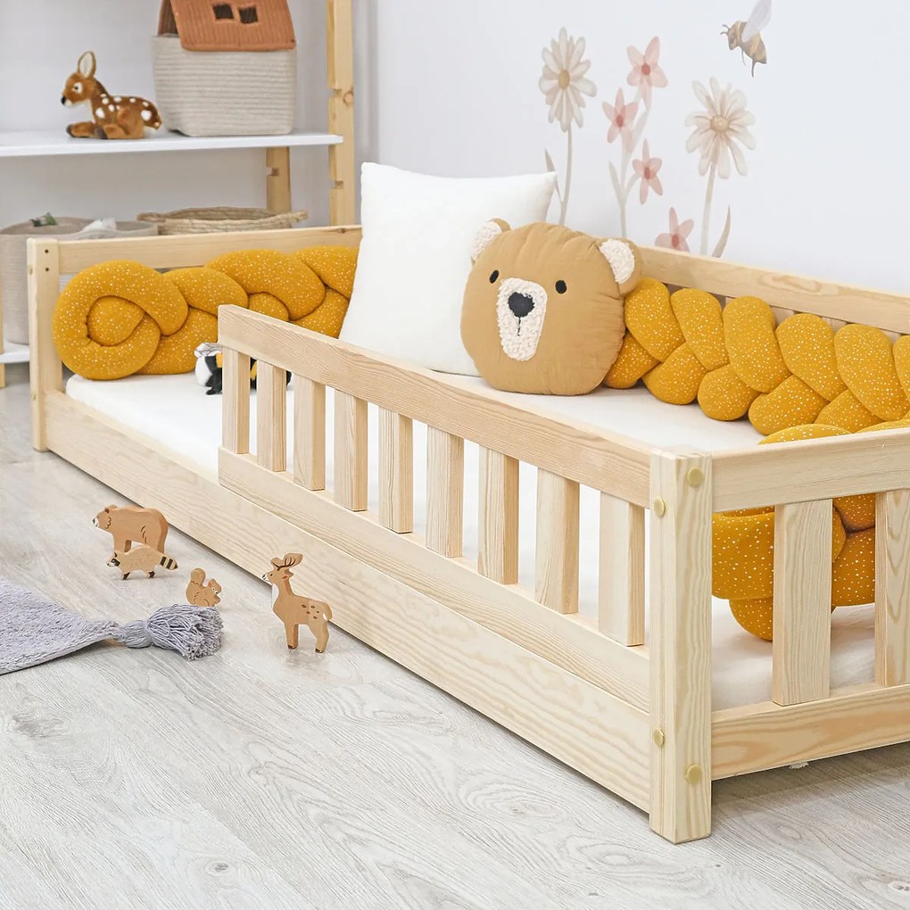 Ourbaby® Montessori Meadow Children's Low Bed - Natural 180x80 cm