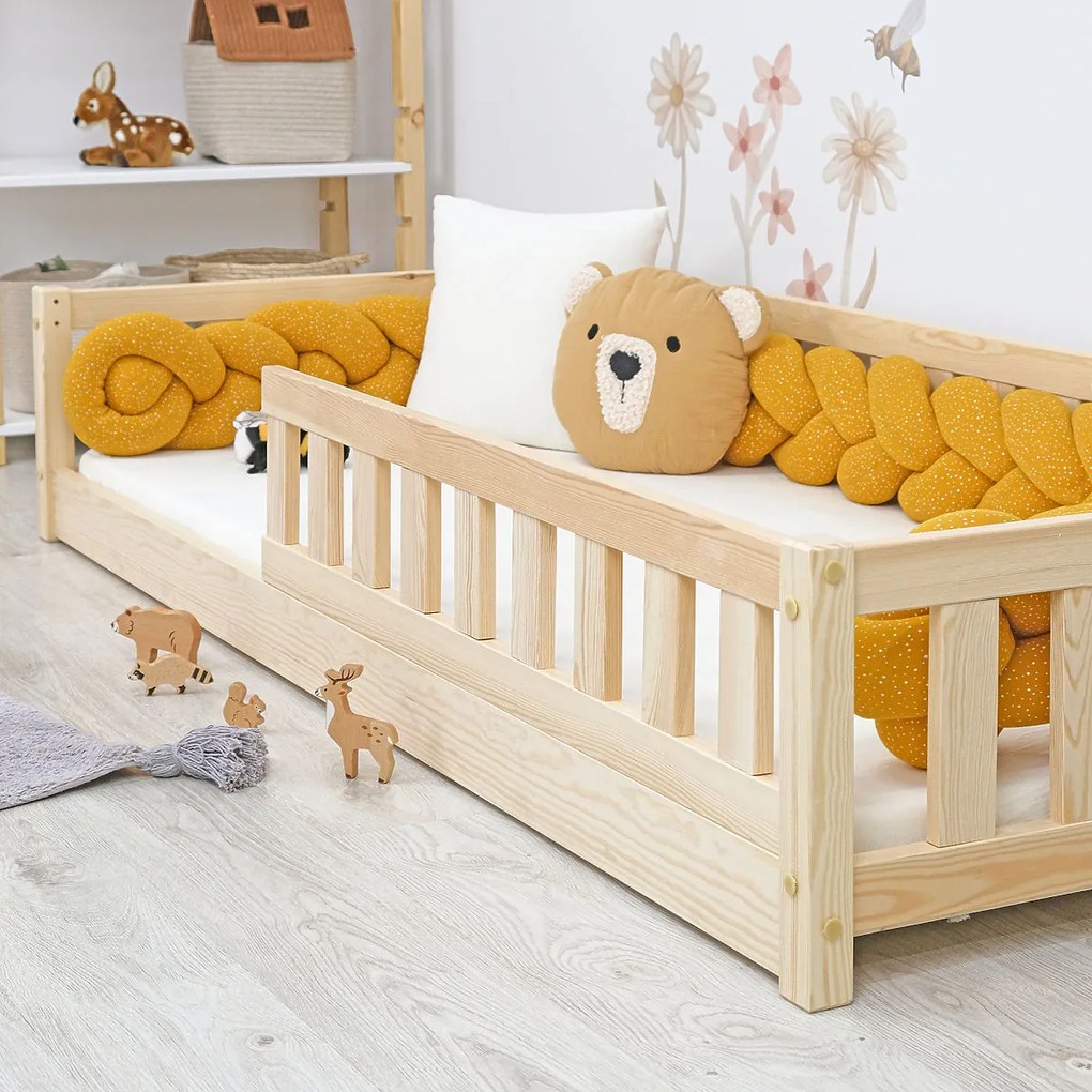 Ourbaby® Montessori Meadow Children's Low Bed - Natural 200x140 cm