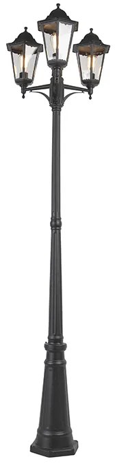 Okos kültéri lámpás fekete 3 izzós, WiFi ST64-gyel - New Orleans