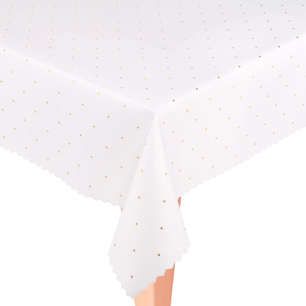 Abrosz Foltálló 120x200 Egész évben Elegáns Arany pöttyös SW33