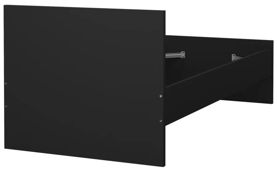Fekete egyszemélyes ágy 90x190 cm Naia – Tvilum