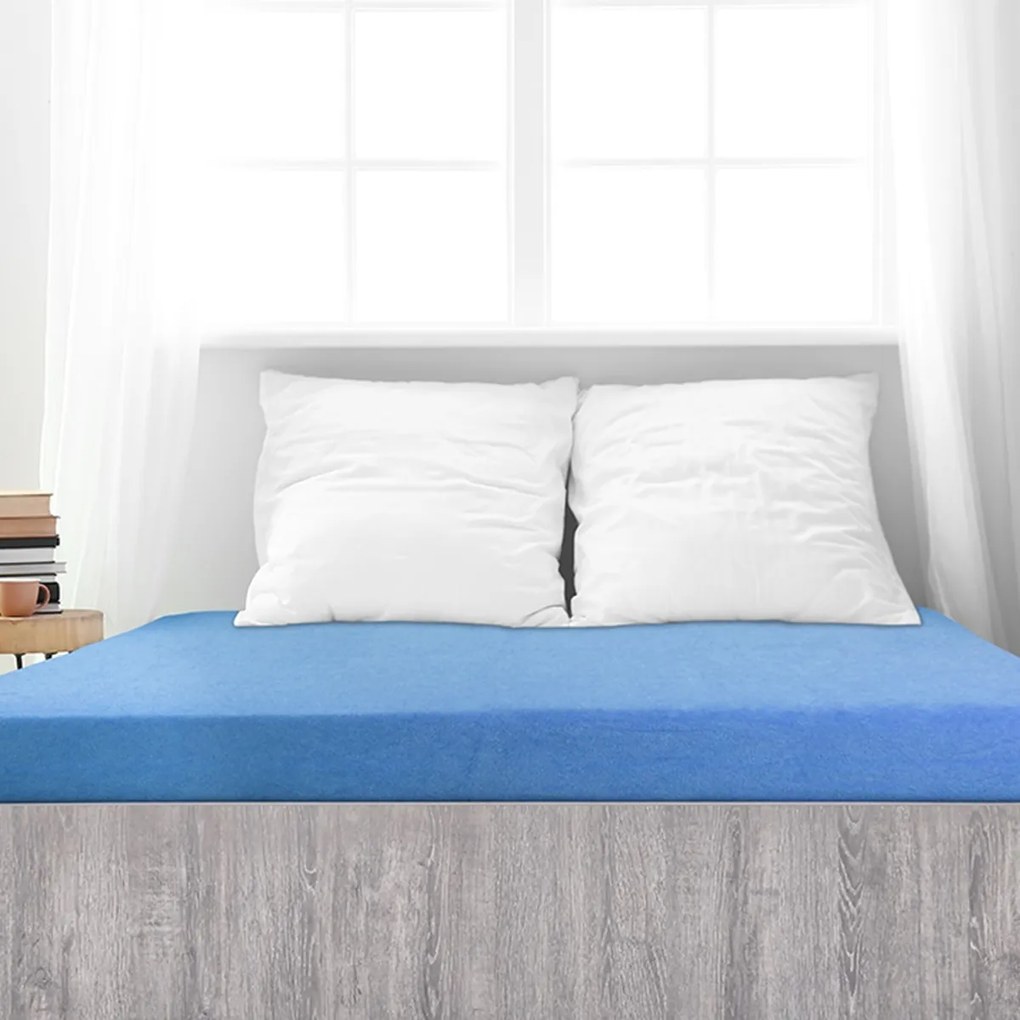 4Home Premium frottír lepedő kék, 90 x 200 cm, 90 x 200 cm