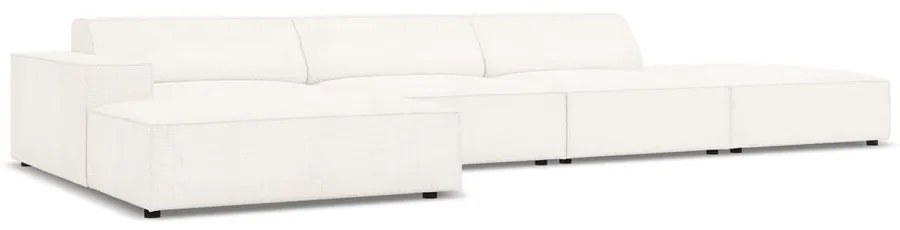 Bézs buklé szövet sarokkanapé (bal oldali) Jodie – Micadoni Home