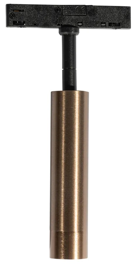Modern, sötét bronz spotlámpa 1 fázisú sínrendszerhez - Slimline Uzzy