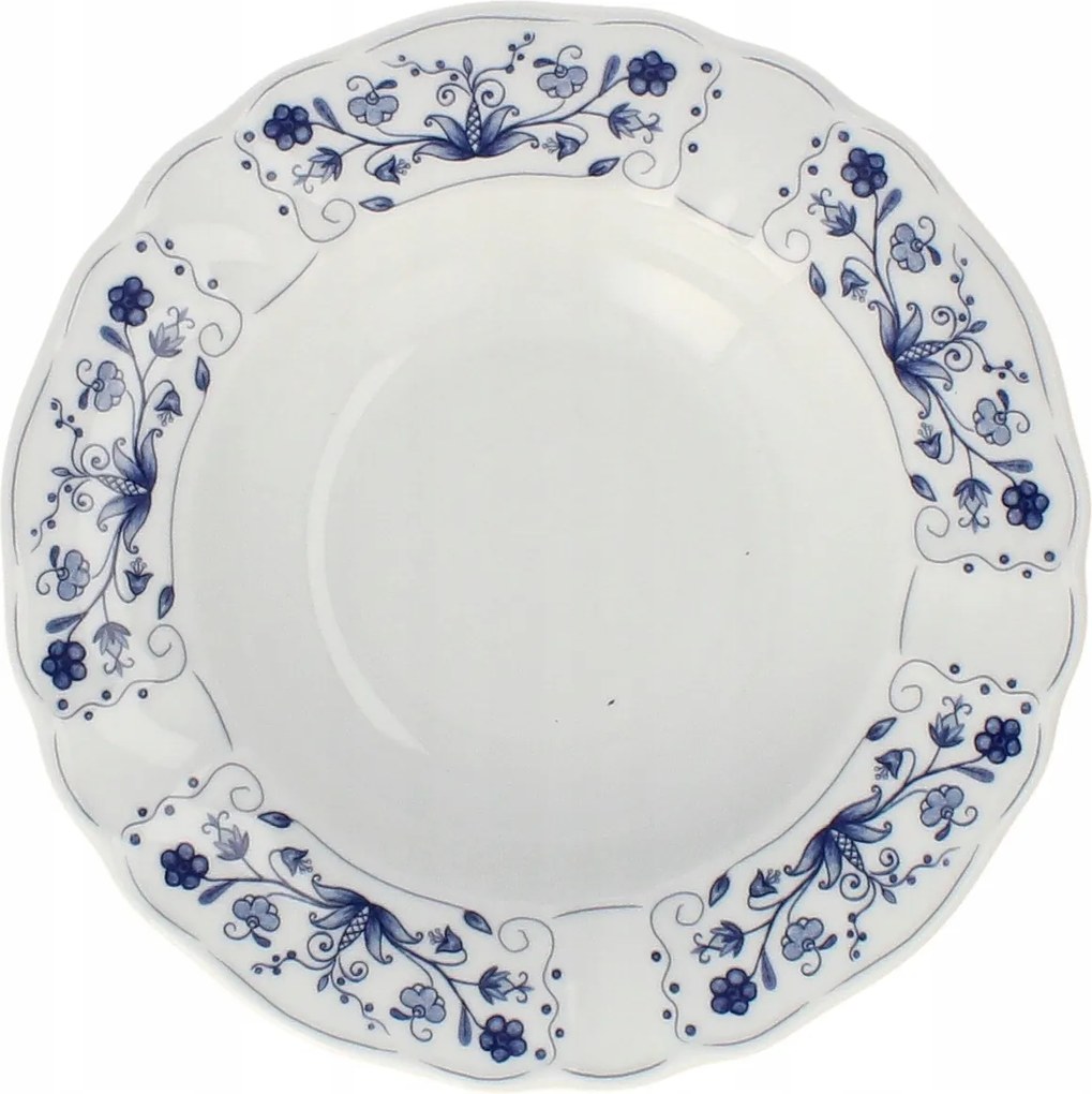 Lubiana Mária Mély Leveses Tányér 1 db Kasub Motívum 23 cm