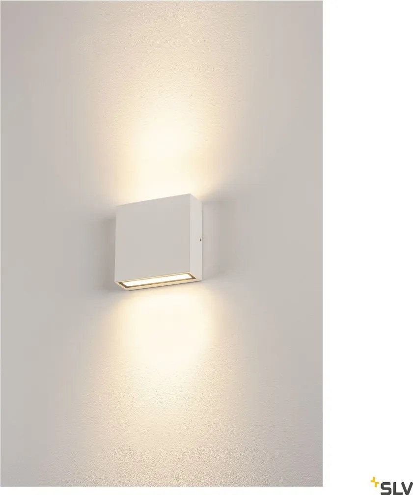SLV 1005125 QUAD Modern Kültéri Fali Lámpa Fehér LED IP54