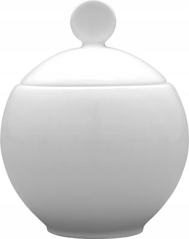 Lubiana Venus Cukortartó 250 ml Porcelán Cukrászda Fedéllel Fehér