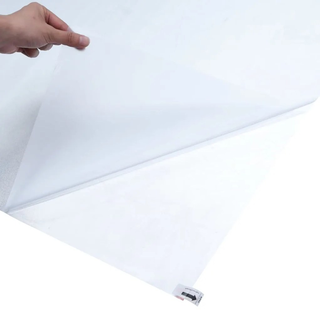 matt szürke PVC statikus ablakfólia 60 x 2000 cm