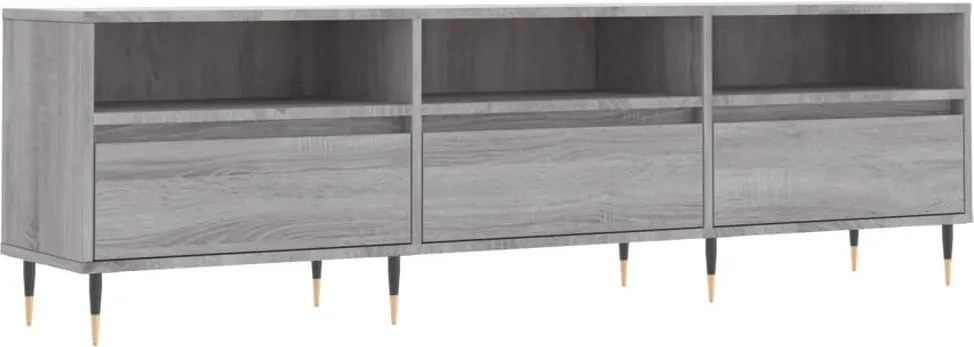 vidaXL szürke sonoma színű szerelt fa TV-szekrény 150x30x44,5 cm