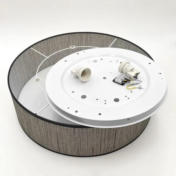 Mennyezeti lámpa SIRJA 2x E27/15W/230V, Ø 45 cm, barna