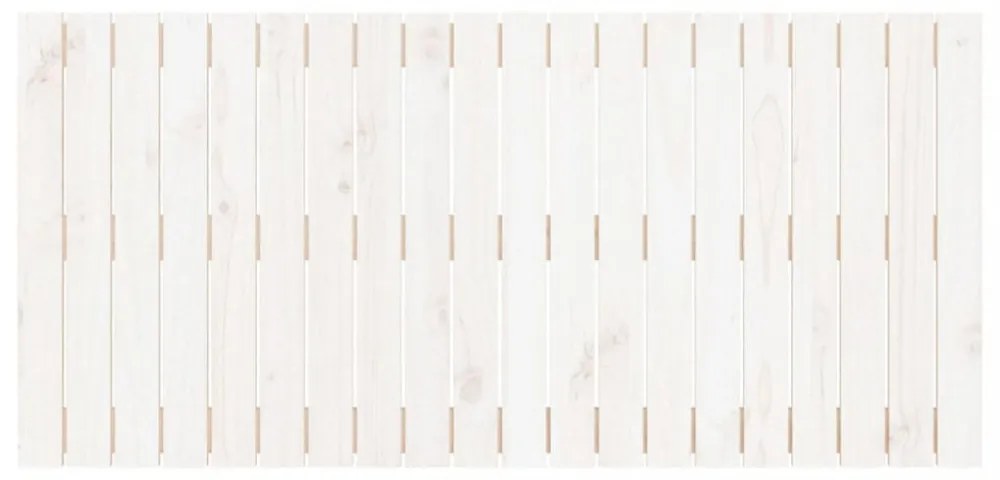 fehér tömör fenyőfa fali fejtámla 127,5 x 3 x 60 cm