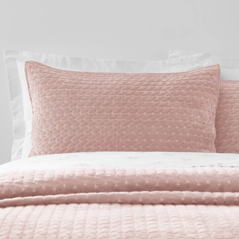 Bársony díszpárna szett 2 db-os 50x75 cm Attica Velvet Embroidered – Bianca