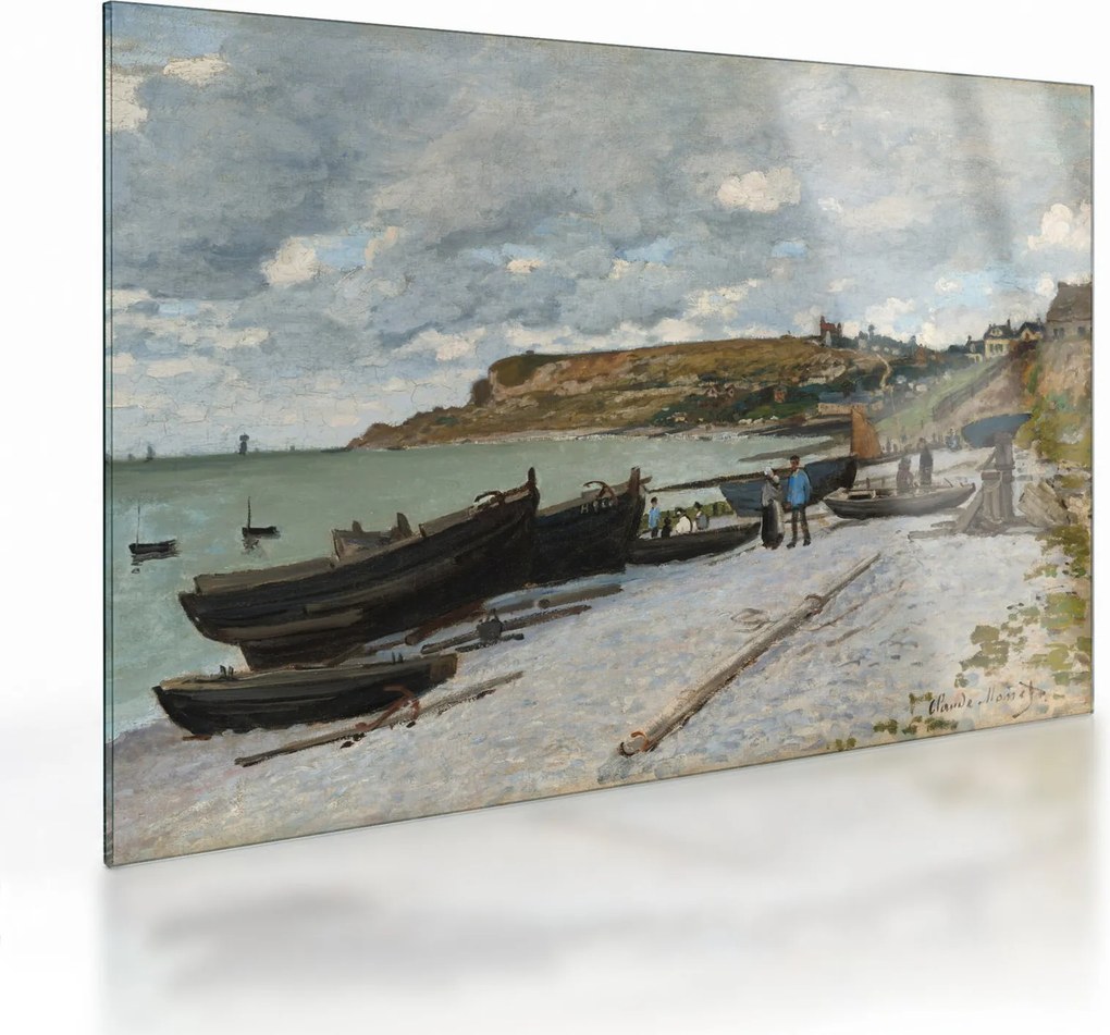 Üveg kép - Claude Monet, Sainte Adresse, reprodukciók (70x50 cm)