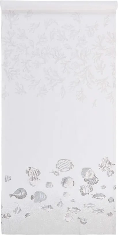 REEF pamut asztali futó, fehér-ezüst 160 x 50cm