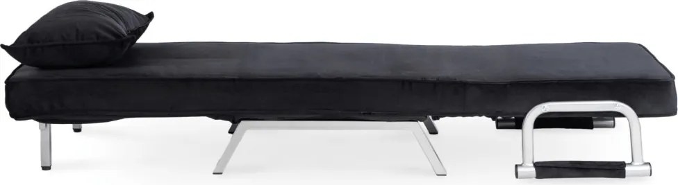 FOTEL BART Czarny Welurowy