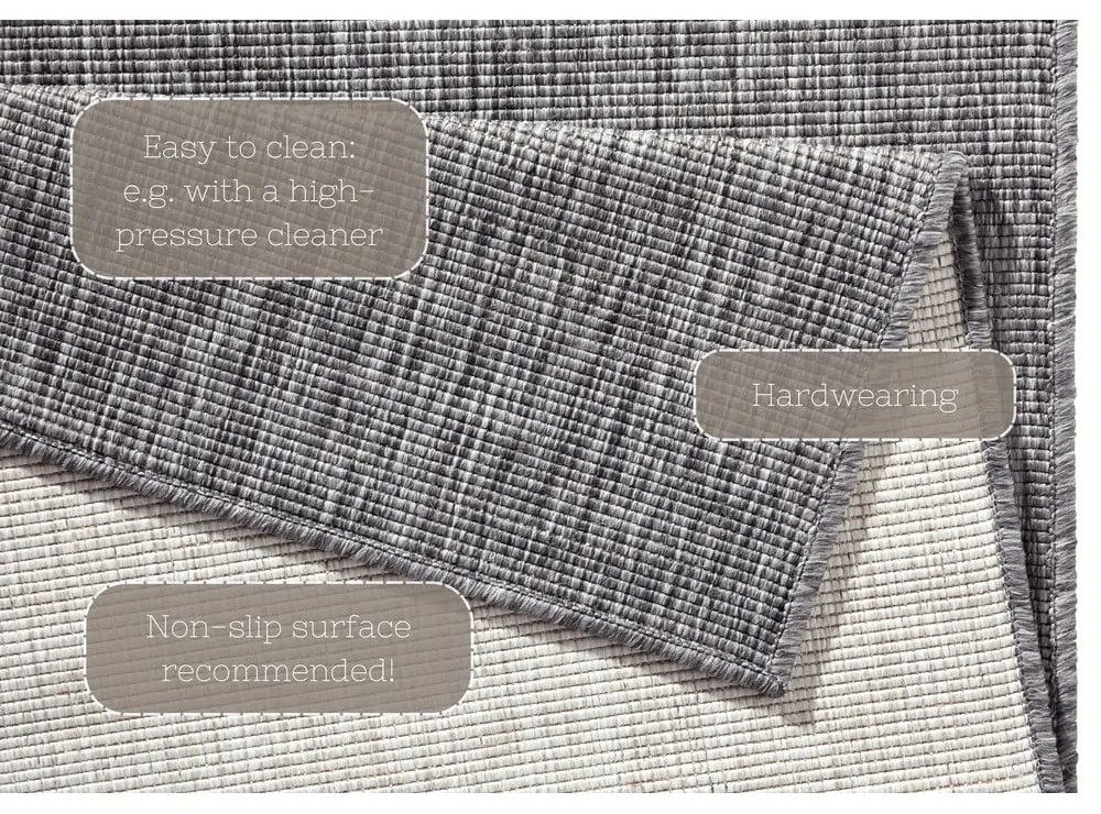 Miami szürke kültéri szőnyeg, 80 x 150 cm - NORTHRUGS